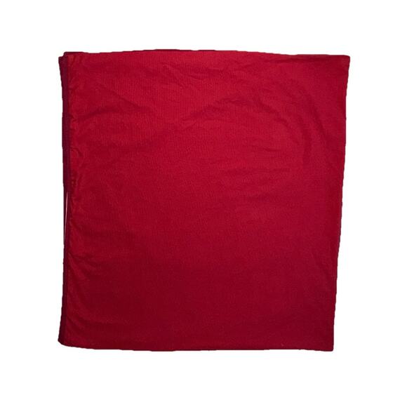 Lacoste Full / Queen Size Luxury Duvet Cover Heavy Cotton Red Maroon White - Picture 10 of 13